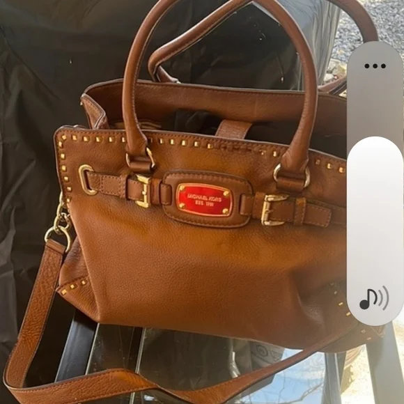 Michael Kors Brown Leather Tote Bag - Picture 7 of 9